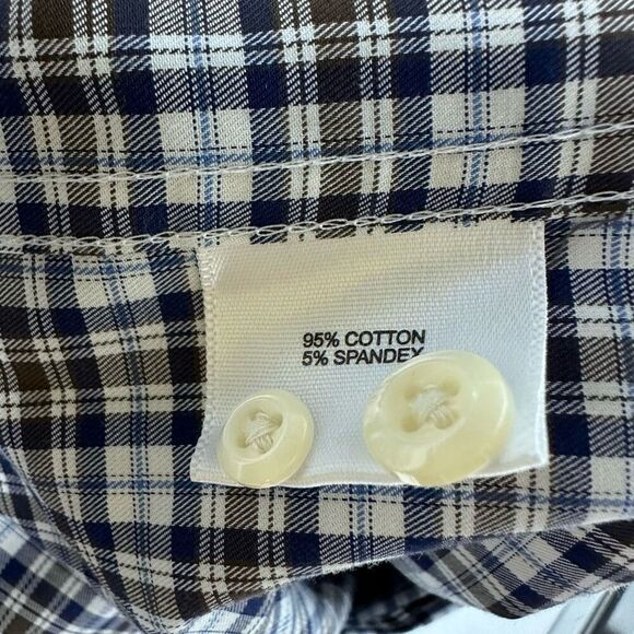 Peter Millar Mens Medium Crown Ease Worth Tartan Sport Shirt - Picture 7 of 10